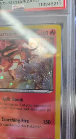 POKEMON LEGENDARY TREASURES CHARIZARD #19 COSMOS PSA 9 MINT #113346211 (SWIRL) - Image 5