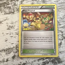 Pokemon WORLD CHAMPIONSHIP 2012 Playa Tropical Tropical Beach BW50 Promo SPANISH - Image 1