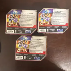 Pokemon TCG Paradox Destinies Art Tin Set Opened (Lot Of 3) (No Packs) - Image 2
