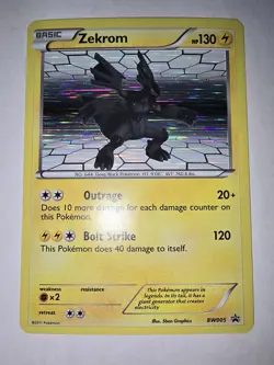 LP - Zekrom BW005 Holo - Black & White Black Star Promo - Pokemon TCG - Image 1
