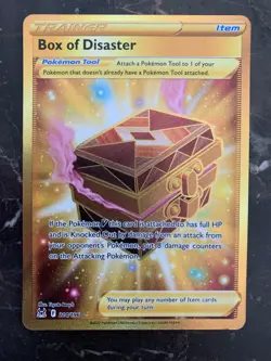 Pokemon Lost Origin - BOX OF DISASTER - GOLDEN SECRET RARE - 214/196 - NM/M! - Image 1