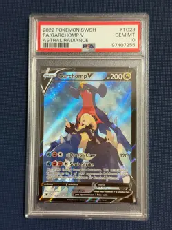 PSA 10 - Garchomp V - Astral Radiance TG23/TG30 Pokemon 2022 Trainer Gallery - Image 1