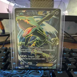 Pokemon Rayquaza EX Full Art Ultra Rare Holo 104/108 Roaring Skies 170 HP - Image 1