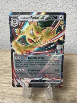 Pokemon TCG Team Rocket’s Persian Ex Destined Rivals 150/182 - Image 1