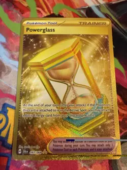 Pokemon Powerglass Hyper Rare Full Art Holo 097/064 SV: Shrouded Fable - Image 1