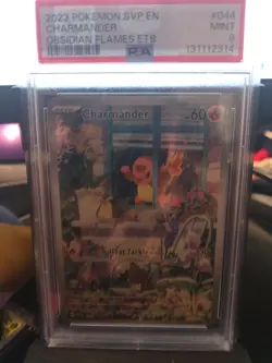 2023 POKEMON SVP EN-SV BLACK STAR PROMO #044 CHARMANDER PSA 9 - Image 1