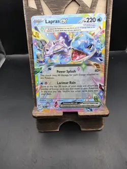 Pokemon TCG Stellar Crown Lapras Ex Double Rare Holo 032/142 NM - Image 1
