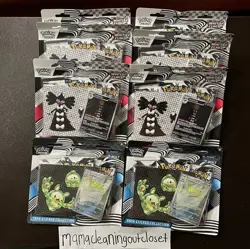 Lot of 8 Pokemon Black Bolt White Flare Tech Sticker Collection 3-Pack Blister - Image 1