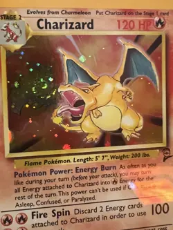 PSA 9 Pokemon CHARIZARD Base Set II #4 w/ Swirl FRESH GRADE 📈 - Image 1