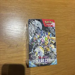 1x Pokemon TCG Stellar Crown Half Booster Box (18 Packs) New slight tear on top - Image 2