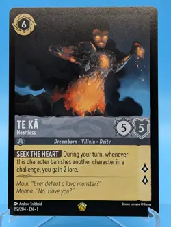 Disney Lorcana - The First Chapter Te Ka Heartless - Legendary 192/204 non-foil - Image 1