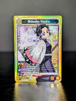 Union Arena Shinobu Kocho SR Foil Action 2500BP Demon Slayer UEX05BT/KMY 3-008 - Image 1