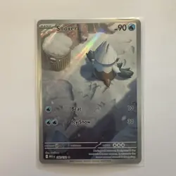 Snover Illustration Rare 140/132 Mega Evolution Pokemon TCG Near Mint Card NM - Image 1