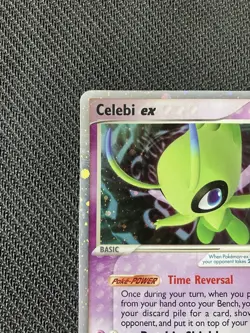 Pokemon TCG Celebi EX Holo Rare Card Pop Series 2, Lightly Played, 17/17 - Image 5