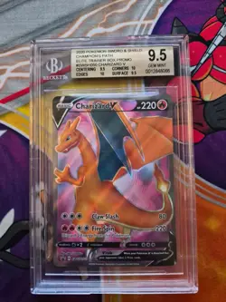 Charizard V Sword & Shield Promo Card Beckett 9.5 - Image 1