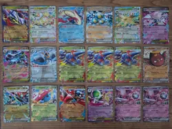 Lot of 18 Pokemon Double Rare ex Full Art Cards - Near Mint - Image 1