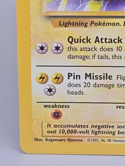 Jolteon 20/64 Jungle Pokemon Card Rare - Non Holo - Image 5