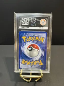 Graded Pokemon Card – Azumarill Holo strong swirl 1st Edition, 2000 - 9 MINT - Image 3