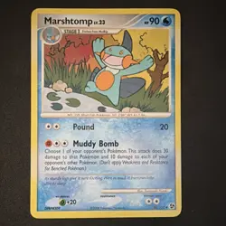 Marshtomp Pokemon Card 46/106 Great Encounters 90 HP Regular Uncommon English - Image 1