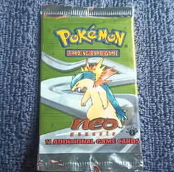 Pokemon Neo Genesis 1st Edition Booster Pack Typhlosion 11 Cards - Image 1
