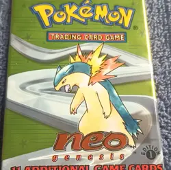 Pokemon Neo Genesis 1st Edition Booster Pack Typhlosion 11 Cards - Image 5