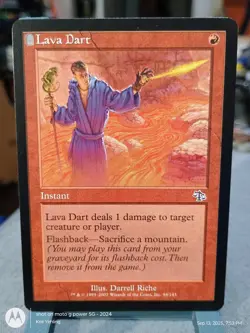 MTG Magic the Gathering Lava Dart (94/143) Judgment LP Ex Condition - Image 1