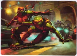 Raph & Mikey 17/54 MTG Art Series: Teenage Mutant Ninja Turtles (ASTMT) - Image 1