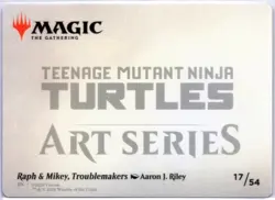 Raph & Mikey 17/54 MTG Art Series: Teenage Mutant Ninja Turtles (ASTMT) - Image 2