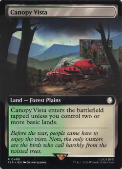 Canopy Vista (Extended Art) NM Regular Fallout #488 Rare MTG - Image 1