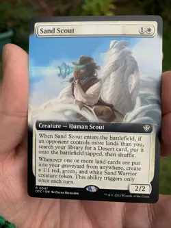 Sand Scout ~ Extended Art ~ Outlaws of Thunder Junction ~ Mtg - Image 1