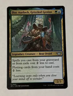MTG Doc Aurlock, Grizzled Genius - Outlaws Of Thunder Junction LP - Image 1