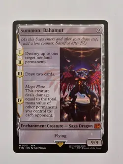 Summon: Bahamut - M0001 Reg - Final Fantasy - Magic the Gathering - NM - Image 1