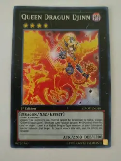 Queen Dragun Djinn 1st Edition Super Rare GAOV-EN049 YUGIOH Galactic Overlord - Image 1