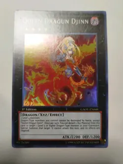 Queen Dragun Djinn 1st Edition Super Rare GAOV-EN049 YUGIOH Galactic Overlord - Image 2