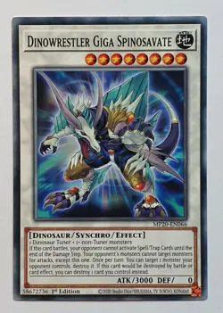 Yugioh MP20-EN066 Dinowrestler Giga Spinosavate 1st Edition MINT - Image 1
