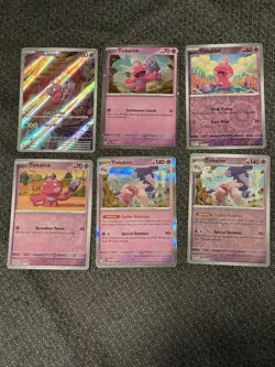 Pokemon TCG Tinkatink & Tinkaton 6 Card Lot W/ Illustration Rare and Promo Holos - Image 1