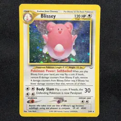 Pokemon TCG Blissey Neo Revelation Holo Rare Card 2/64 - Image 1