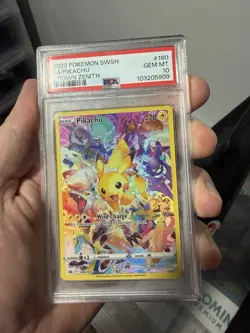 2023 POKEMON SWSH FA/PIKACHU CROWN ZENITH CARD#160 GEM MT PSA 10 - Image 1