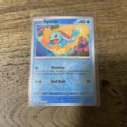 Pokemon TCG Scarlet & Violet 151 Squirtle Reverse Holo Card 7/165 - Image 1
