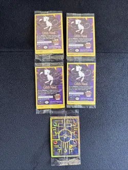 Pokemon First Movie Set of 5 Promo Cards Dragonite Mewtwo Pikachu Elect SEALED - Image 1