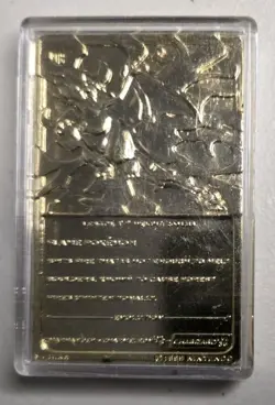 23K Gold Plated CHARIZARD Trading Card 1999 Burger King Pokemon Ball - Image 3