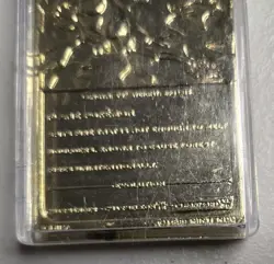 23K Gold Plated CHARIZARD Trading Card 1999 Burger King Pokemon Ball - Image 4