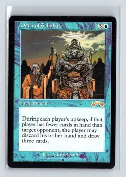 (2x) OATH OF SCHOLARS – MTG Magic the Gathering Card – Exodus – Rare - Image 1