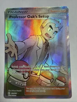 Professor Oak's Setup 233/236 Cosmic Eclipse NM Full Art Ultra Rare Pokemon Card - Image 1