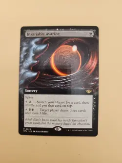 Insatiable Avarice (Extended Art) Outlaws of Thunder Junction Regular NM - Image 2