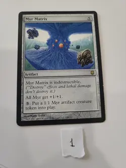 Myr Matrix Spanish Version. Matrix Myr. [Darksteel] Mtg Magic Free Tracking! - Image 1