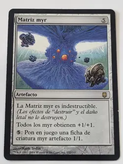 Myr Matrix Spanish Version. Matrix Myr. [Darksteel] Mtg Magic Free Tracking! - Image 2
