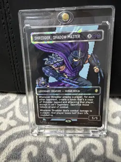 Shredder, Shadow Master (Surge Foil) - Borderless | Pixel - MTG Commander: TMNT - Image 1