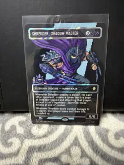 Shredder, Shadow Master (Surge Foil) - Borderless | Pixel - MTG Commander: TMNT - Image 2