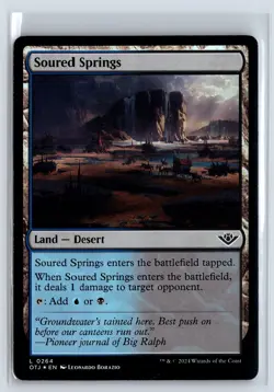 (3x) FOIL Soured Springs Outlaws of Thunder Junction MTG Magic the Gathering - Image 1